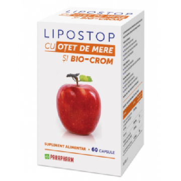 Lipostop cu Otet de Mere 60cps Parapharm