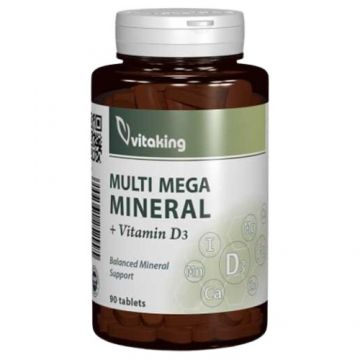 Multi Mega Mineral + Vitamina D, 90tab, Vitaking