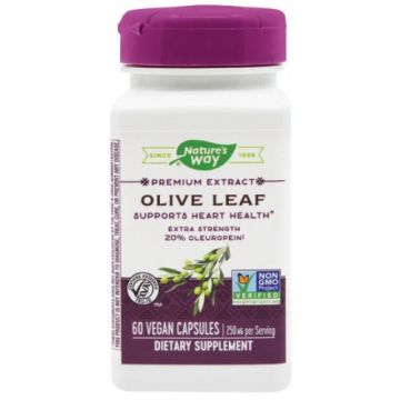 Olive Leaf (20% Oleuropein), 60cps, Nature's Way