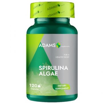 Alga Spirulina 400mg, 120cps, Adams Supplements