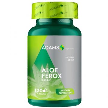 Aloe Ferox 450mg, 120cps, Adams Supplements