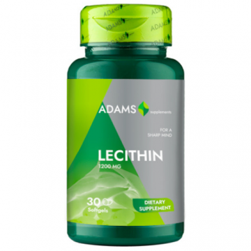 Lecitina 1200mg, 30cps, Adams Supplements