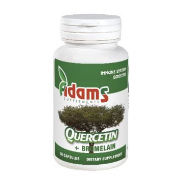 Quercetina 500mg cu Bromelaina, 30cps, Adams Supplements