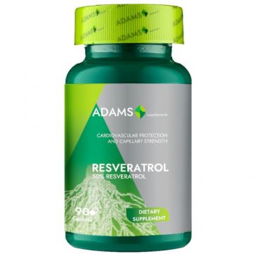 Resveratrol 50mg, 90cps, Adams Supplements