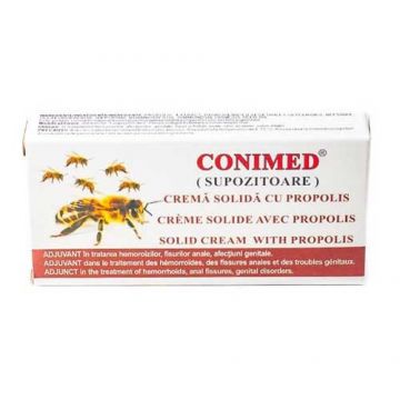 Supozitoare cu propolis, Conimed, 10 bucati, Elzin Plant