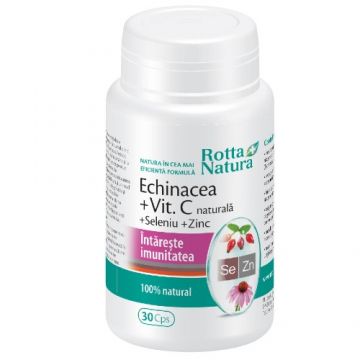 Echinaceea + Vitamina C + Seleniu + Zinc, 30cps, Rotta