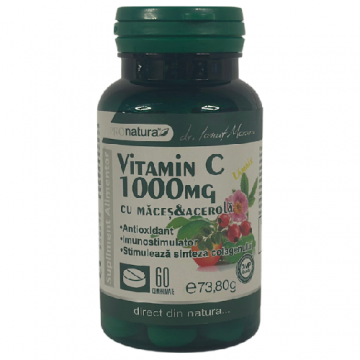 Vitamina C 1000mg Macese&Acerola, 60cpr, Pro Natura