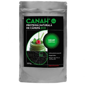 Proteina Naturala de Canepa, Eco, 500g, Canah