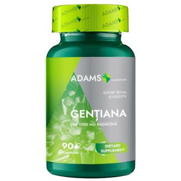 Gentiana 1000mg, 90cps, Adams Supplements