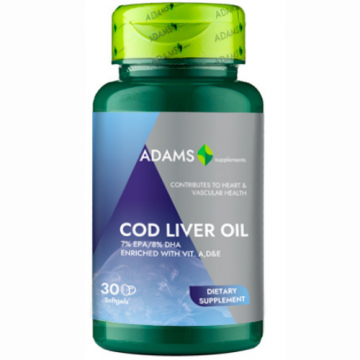 Cod Liver Oil 1000mg 30cps, Adams