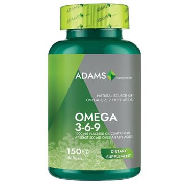 Omega 369 (Flaxseed Oil), 150 cps, Adams Supplements