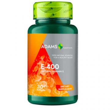 Vit. E-400 naturala 30 cps, Adams