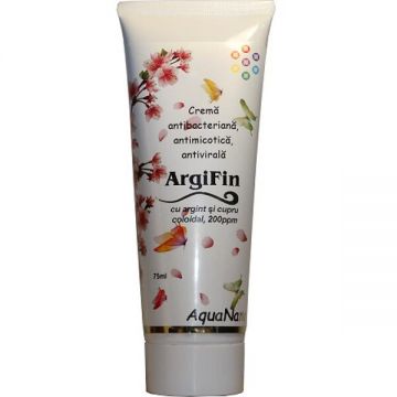 Crema cu argint, cupru coloidal ArgiFin 75 ml