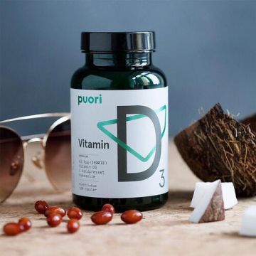 Puori D3 - Vitamina D3 2500IU - 120 capsule | Puori