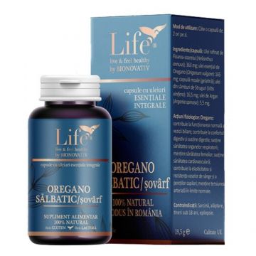 Oregano salbatic, capsule cu ulei esential, 30cps, Life by Bionovativ