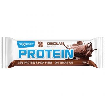 Baton proteic cu Ciocolata, fara gluten 60g, Maxsport