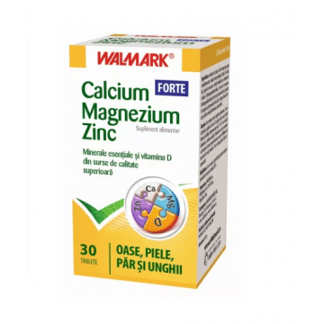 Calciu Magneziu si Zinc Forte 30 tablete