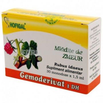 Gemoderivat 1 DH mladite de zmeur 30 monodoze