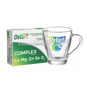 Ostart Complex Ca+Mg+Zn+Se+D3 30 comprimate + Cana