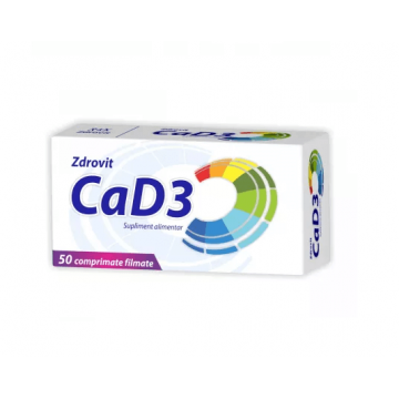 Zdrovit Calciu + Vitamina D3 50 comprimate filmate