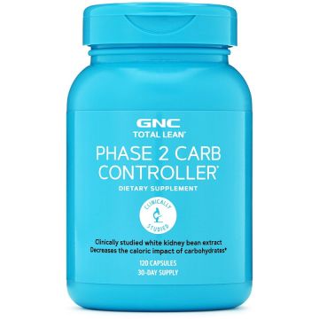 Gnc Total Lean Phase 2 Carb Controller, Controlul Carbohidratilor, 120 Cps