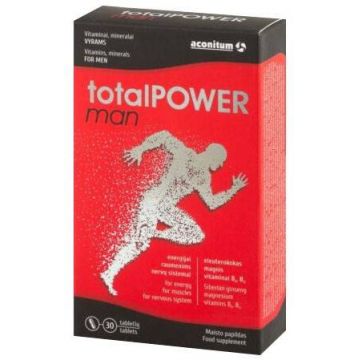 Total POWER Man, 30 tablete, 37,2 g, Aconitum
