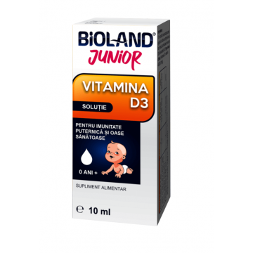 Bioland Junior Vitamina D3 Solutie 10 ml