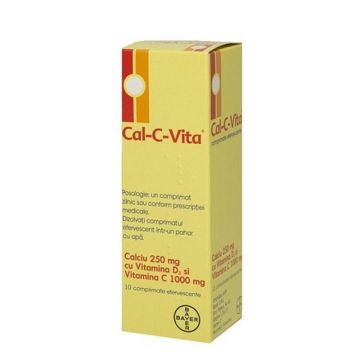 Cal-C-Vita 10 comprimate efervescente Bayer