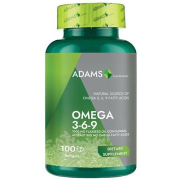 Flaxseed Oil (Omega 369) 100cps, Adams