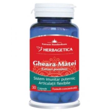 Gheara-Matei Extract Standardizat, 30cps, Herbagetica