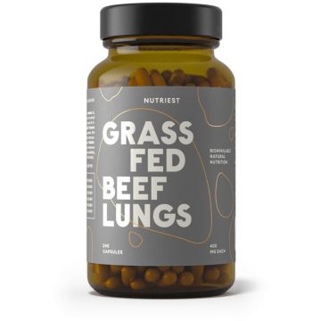 Grass fed Beef LUNGS – Sustine sanatatea pulmonara si respiratorie, 240 capsule