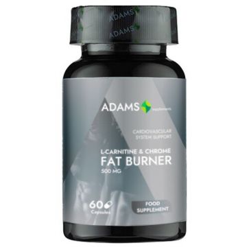 L-Carnitine+Chrome Fat Burner 60cps, Adams