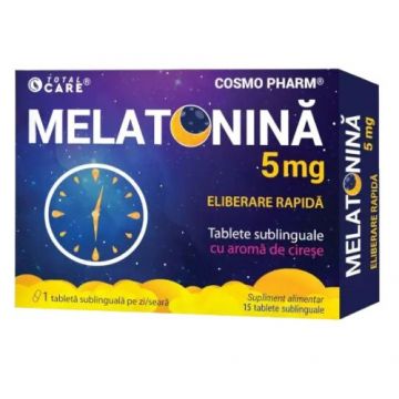 Melatonina 5mg, fast release, 30tab, CosmoPharm