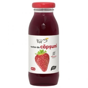 Nectar de Capsuni, fara zahar, SGR, 300ml, Bun de Tot