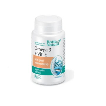 Omega 3 1000 mg + Vitamina E 30 capsule