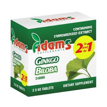 Pachet Ginkgo Biloba 60tab 1+1 GRATIS