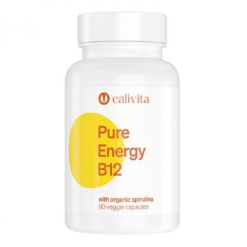 Pure Energy B12, CaliVita, 90 capsule vegetale, produs cu vitamina B12 si spirlina