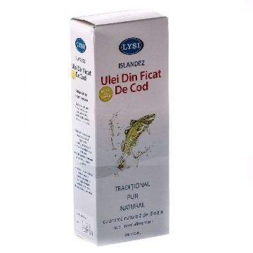 Ulei din Ficat de Cod cu Aroma de Lamaie 220g Lysi