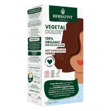 Vopsea de par Vegetal Color Hot Chocolate Power, 100 g, Herbatint