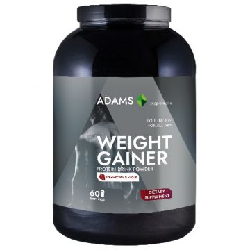 Weight Gainer (capsuni), 3000g, Adams Supplements