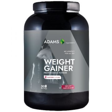 Weight Gainer (zmeura), 1,5kg, Adams Supplements