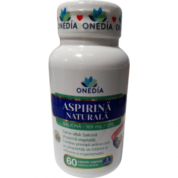 Aspirina Naturala Salicina 105 Mg 60cps Onedia Aspirina Naturala Salicina 105 Mg 60cps Onedia