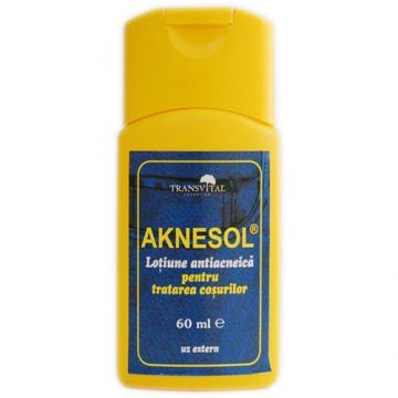 Loțiune Antiacneică, Aknesol, 60ml Transvital