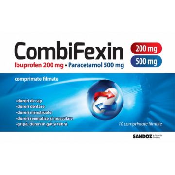 CombiFexin 200mg/500 mg x 10 cp Sandoz CombiFexin 200mg/500 mg x 10 cp Sandoz
