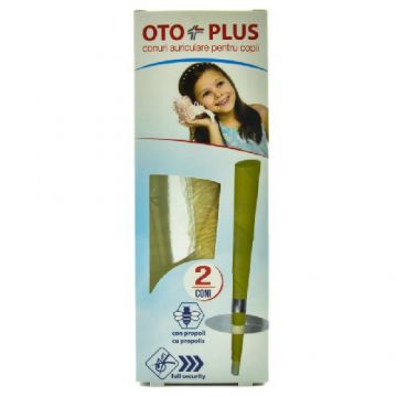 Conuri Auriculare pt Copii cu Propolis 2buc Aurigen Conuri Auriculare pt Copii cu Propolis 2buc Aurigen