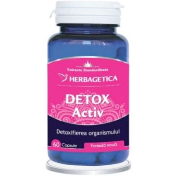 Detox Activ, 60 cps, Herbagetica Detox Activ, 60 cps, Herbagetica
