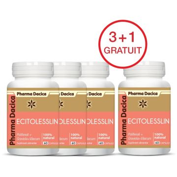 Ecitolesslin 3+1 Gratuit, 60 capsule x 4 Ecitolesslin 3+1 Gratuit, 60 capsule x 4