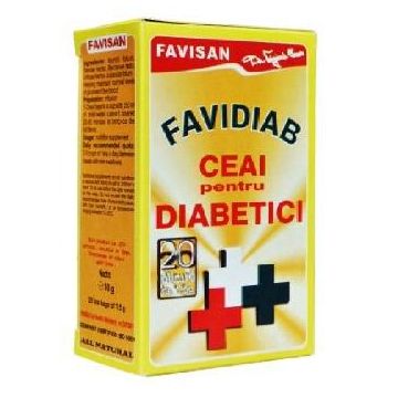 Favidiab Ceai 20gr Favisan Favidiab Ceai 20gr Favisan