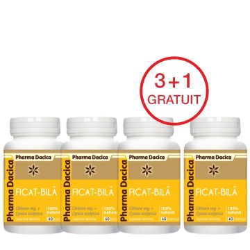 Ficat-bilă 3+1 Gratuit, 60 capsule x 4 Ficat-bilă 3+1 Gratuit, 60 capsule x 4