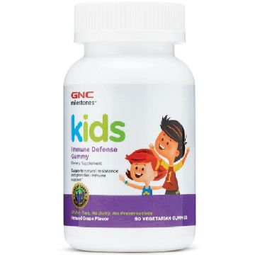 GNC Kids Immune Defense pentru copii 4 -12 ani ,60 jeleuri GNC Kids Immune Defense pentru copii 4 -12 ani ,60 jeleuri